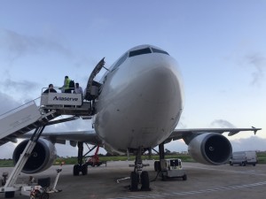 Airbus 310 nose makeover Entebbe film